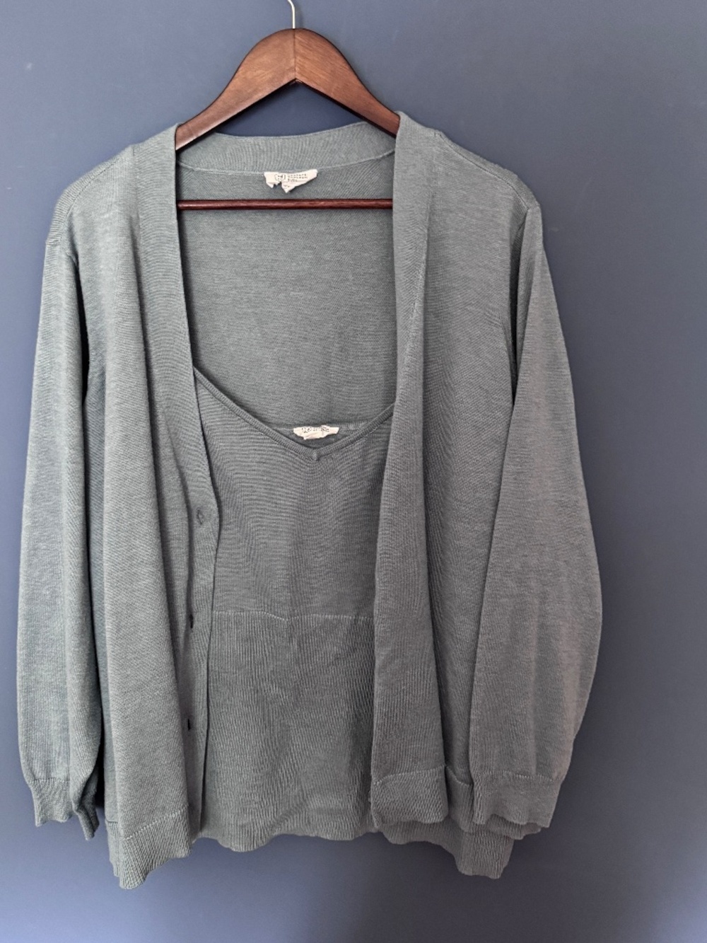 Candace Cameron Bure Button down cardigan and sweater tank Size 4X EUC